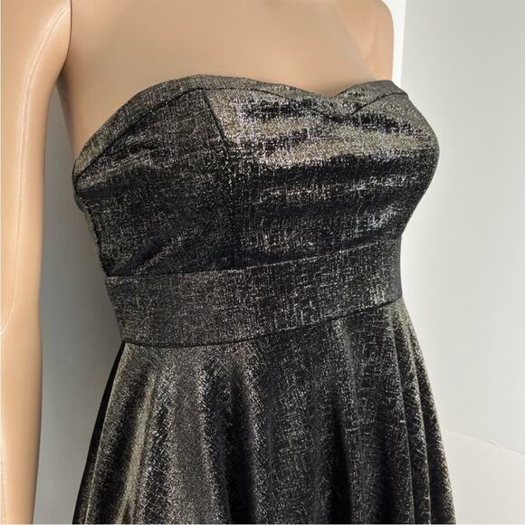 New Free People Shattered Velvet Strapless Party Mini Dress - Picture 5 of 12